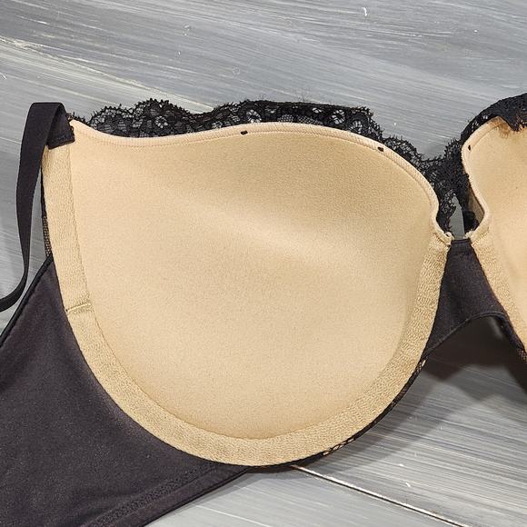 Maidenform Love the Lift All Over Lace Push Up Bra DM9900‎ 34C Black Lace - Picture 7 of 8